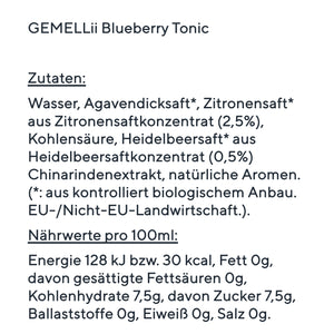 GEMELLii Blueberry Tonic, 4-Pack